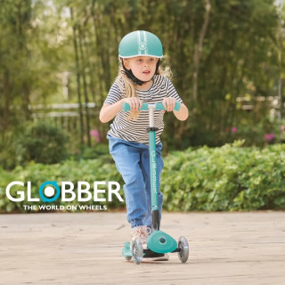 GLOBBER 2合1三輪折疊滑板車城市版-白光發光前輪(多款)