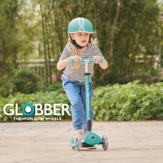 GLOBBER 2合1三輪折疊滑板車城市版-白光發光前輪(多款)