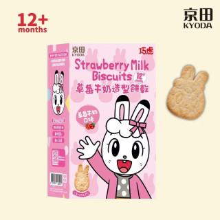 京田製菓 琪琪草莓牛奶造型餅乾90g