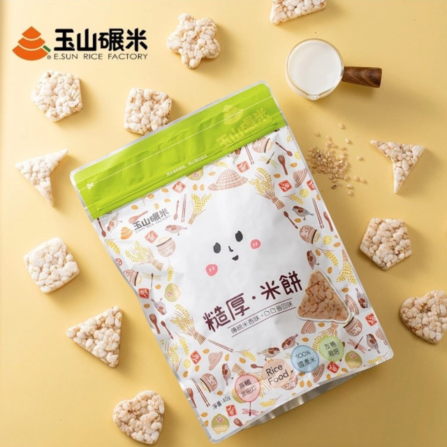 玉山碾米 糙厚米餅40g
