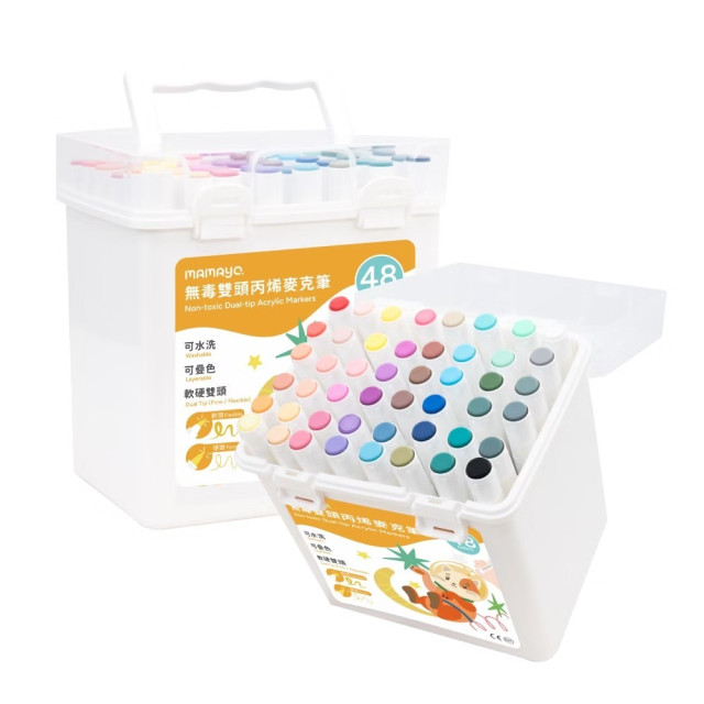 mamayo媽媽友 48色丙烯麥克筆