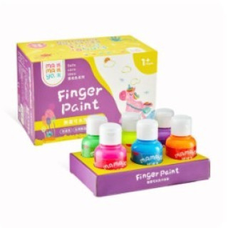 mamayo媽媽友 無毒手指膏6色組-螢光色