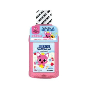 藥師健 OKAMURA碰碰狐兒童漱口水草莓口味300ML