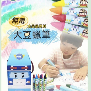 Nunukids 波力8色大豆蠟筆