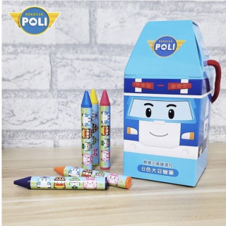 Nunukids 波力8色大豆蠟筆