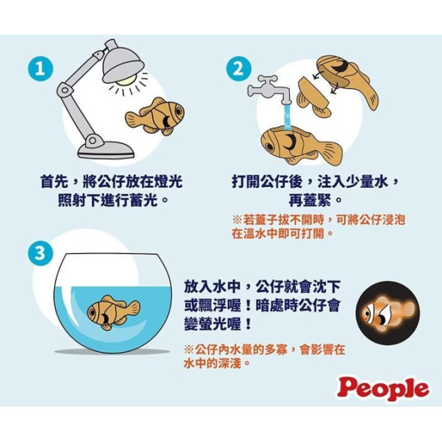 PEOPLE 夜光海洋生物趣味蛋36入