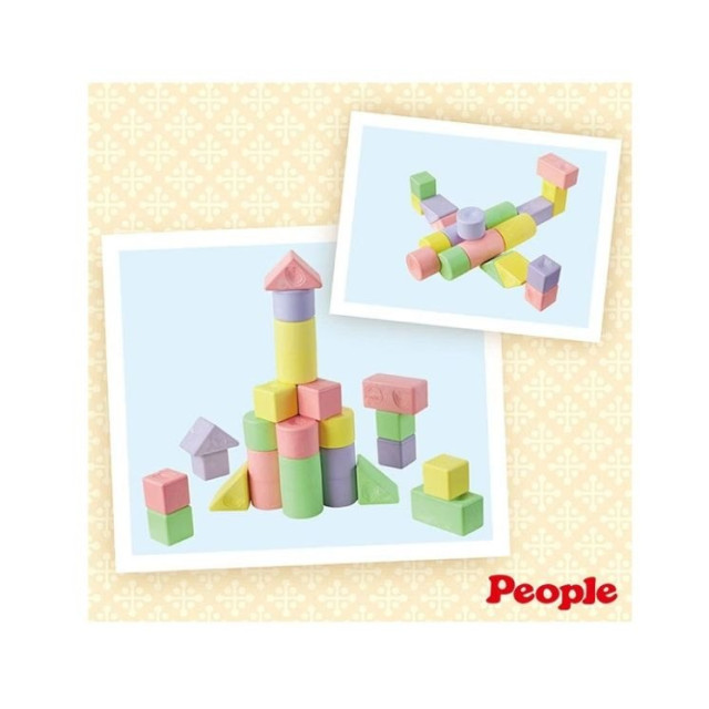PEOPLE 彩色米的動物積木組合(米製品玩具系列)