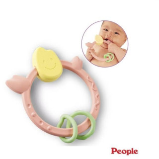 PEOPLE 彩色米的環狀咬舔玩具(米製品玩具系列)