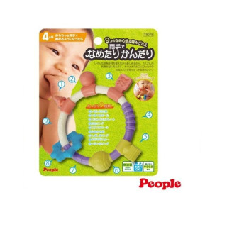 PEOPLE 環狀手搖鈴咬舔玩具