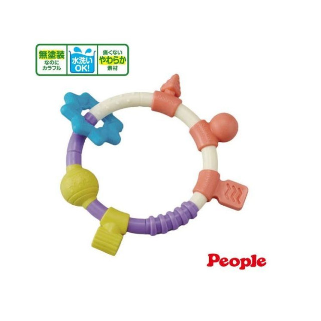 PEOPLE 環狀手搖鈴咬舔玩具