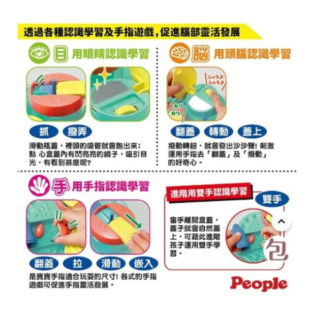 PEOPLE 翻蓋手指訓練玩具(2023)