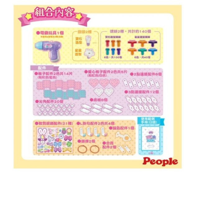 PEOPLE 歡樂螺絲DIY系列-裝飾&改造組合