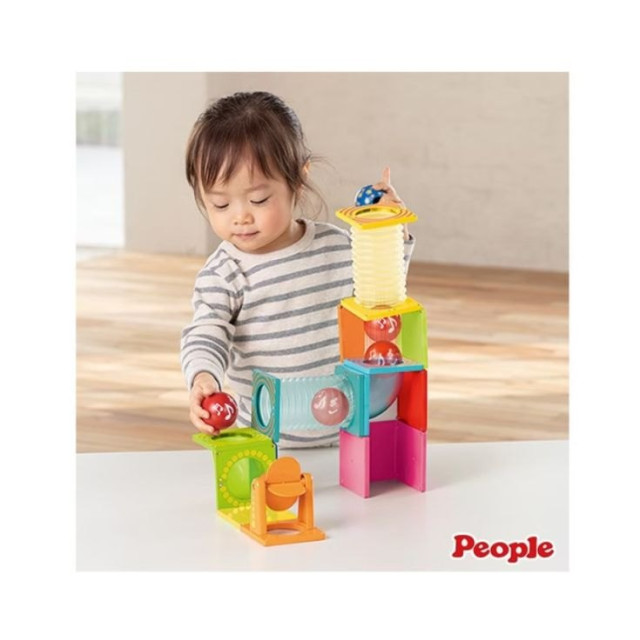 PEOPLE 益智磁性積木BASIC系列-滾球滑道&聲音遊戲組