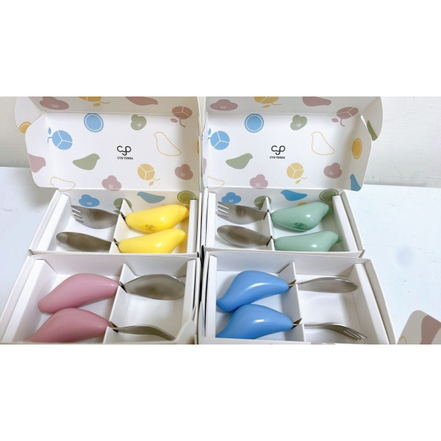 預購2月出貨Picaboo 布咔寶學習餐具組-碗+叉匙組(多款)