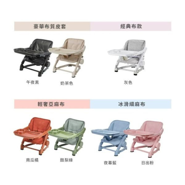 unilove Feed Me攜帶式寶寶餐椅-丹寧灰 