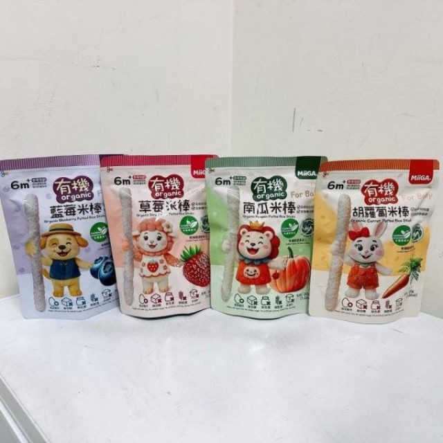 玉山碾米 MiiGA有機米棒30g(多款)