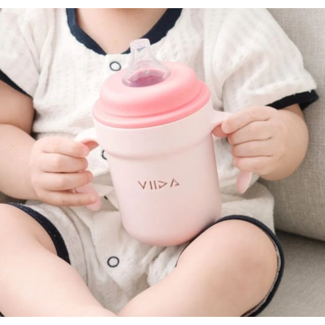 VIIDA Soufflé 鴨嘴型抗菌不鏽鋼學習杯(多款)