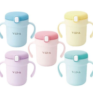 VIIDA Soufflé 吸管型抗菌不鏽鋼學習杯(多款)