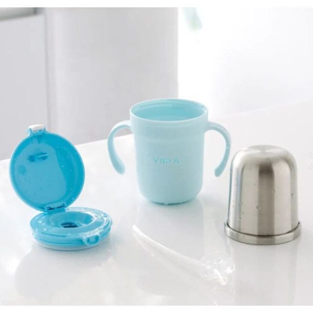 VIIDA Soufflé 吸管型抗菌不鏽鋼學習杯(多款)