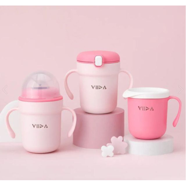 VIIDA SOUFFLÉ 三階段抗菌不鏽鋼學習杯組(多款)