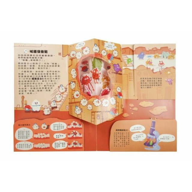 禾流文創 人體知識立體書-免疫軍團大作戰