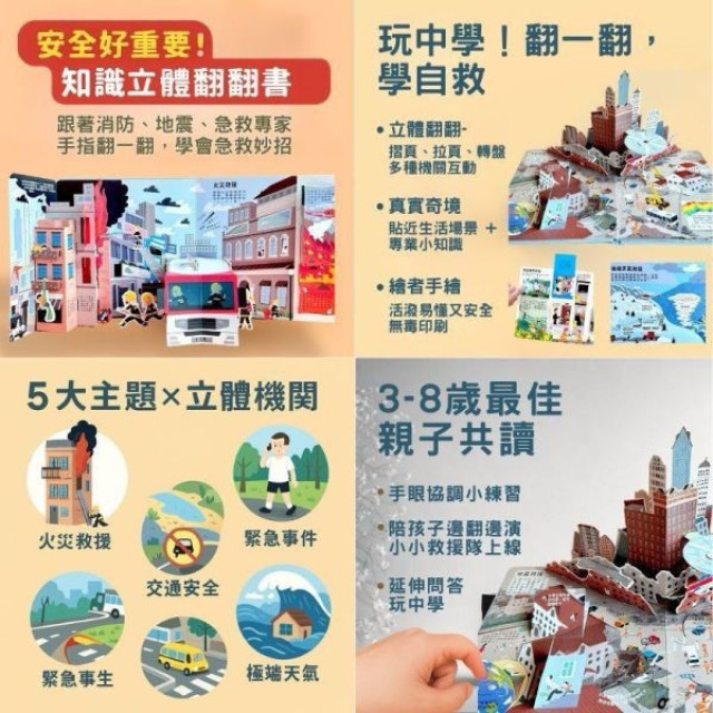 禾流文創 知識立體翻翻書(多款)