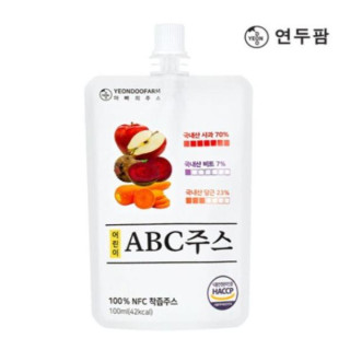 韓國YEONDOOFARM兒童ABC蔬果汁100ML(禮盒30入)