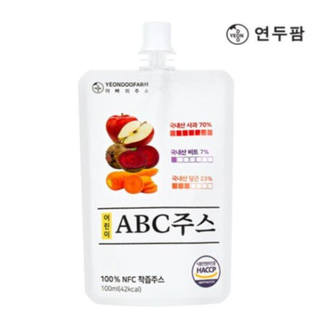 韓國YEONDOOFARM兒童ABC蔬果汁100ML(單包)