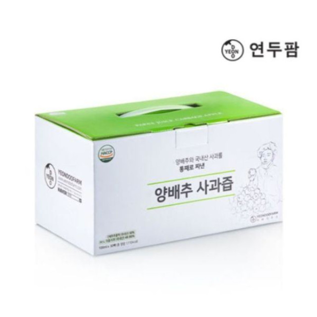 韓國YEONDOOFARM高麗菜蘋果汁100ML(單包)