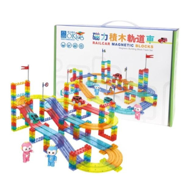小牛津 磁力積木軌道車-152pcs