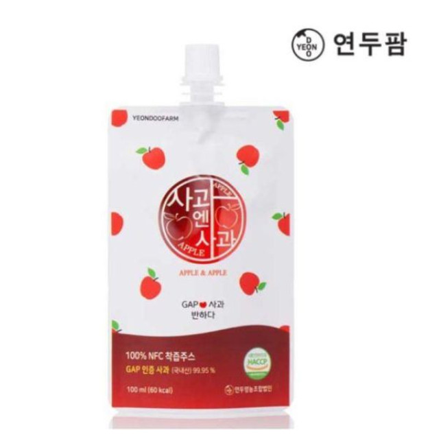 韓國YEONDOOFARM好農蘋果汁100ML(禮盒20入)