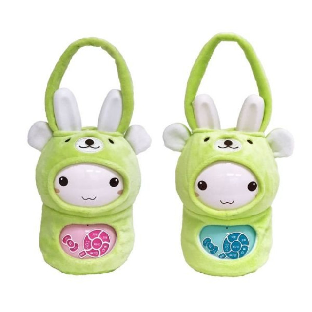 小牛津 萌萌兔故事機+可愛熊防摔衣