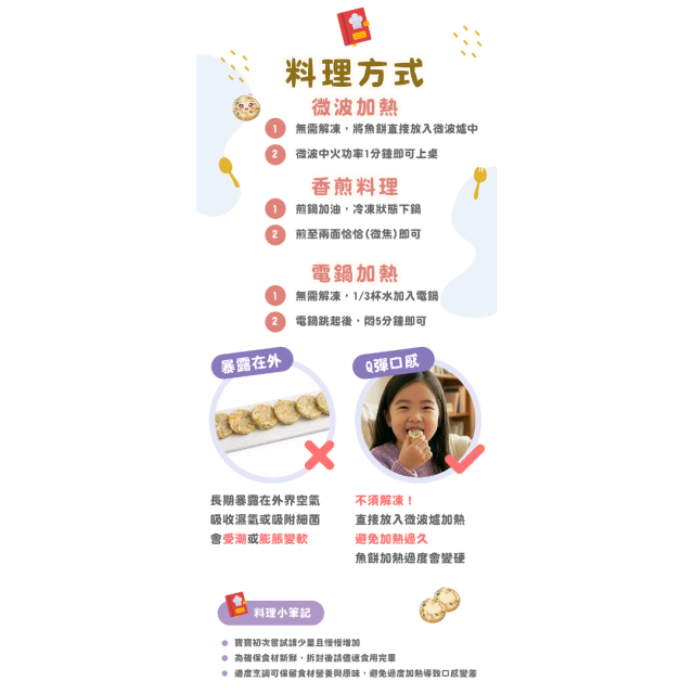 童心好食冷凍 寶寶時蔬魚餅