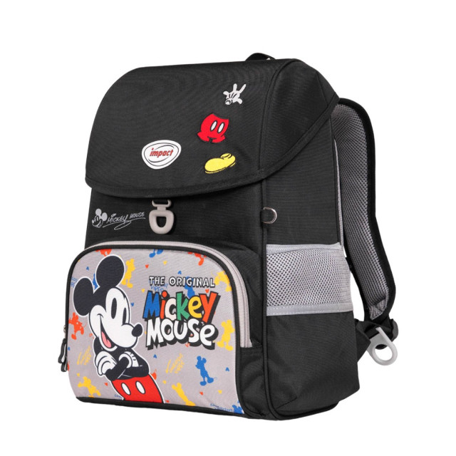 怡寶 懸浮磁扣護脊書包-米奇(黑色)