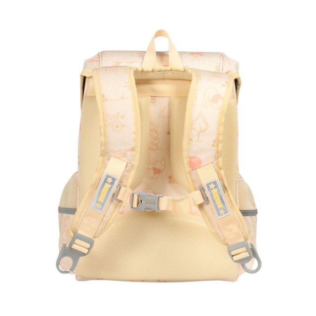 怡寶 懸浮磁扣護脊書包-小熊維尼(米黃)