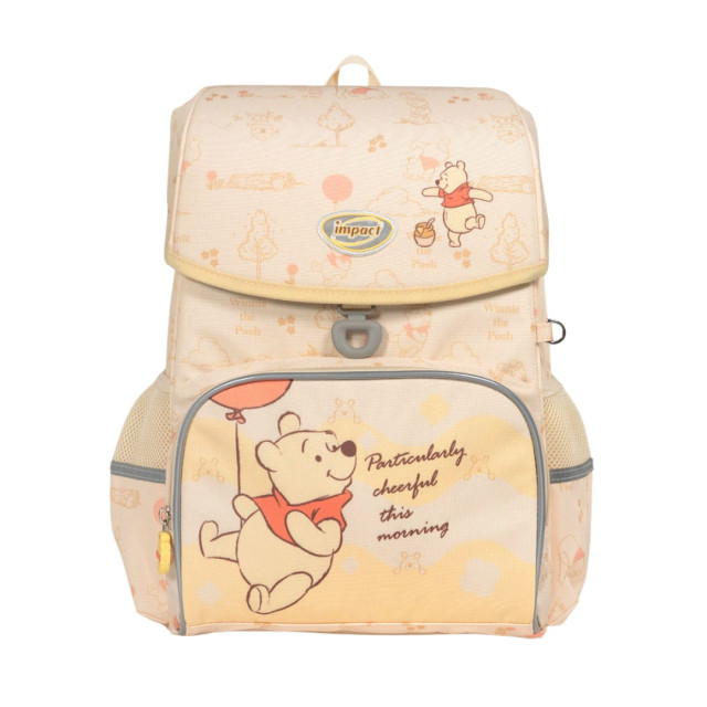 怡寶 懸浮磁扣護脊書包-小熊維尼(米黃)