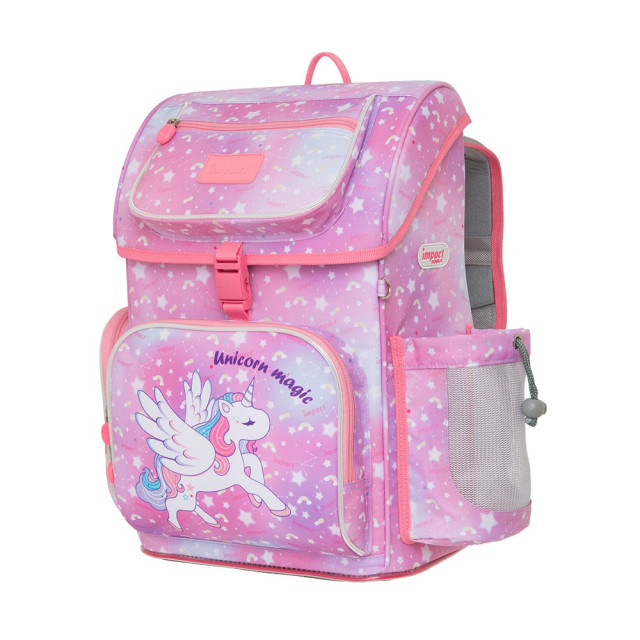 怡寶 懸浮磁扣護脊書包-獨角獸