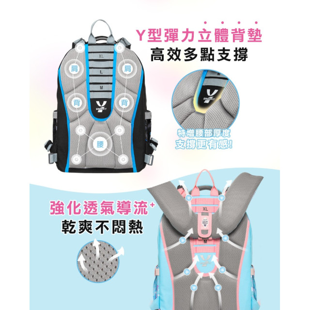 怡寶 ⒻⒾⓉ調整型護脊書包-異想恐龍