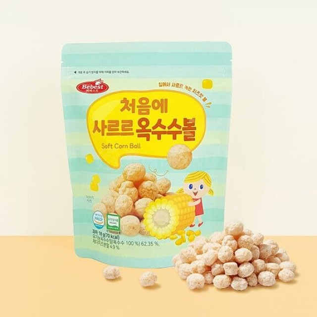 Bebest 楓糖起司玉米球18g	(多款)