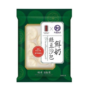 初鹿牧場 冷凍 鮮奶綠豆沙包-8入/包