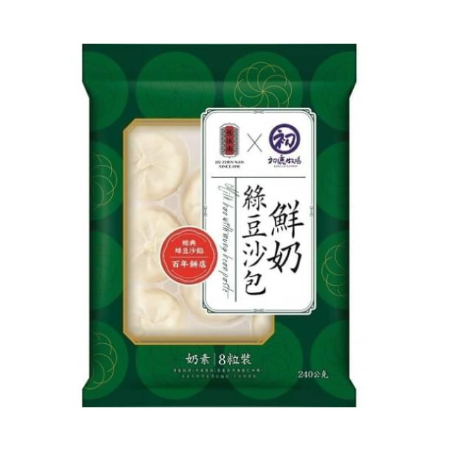 初鹿牧場 冷凍 鮮奶綠豆沙包-8入/包