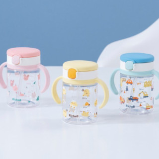 Richell 利其爾 Aqulea第5代吸管水杯200ml(多款)