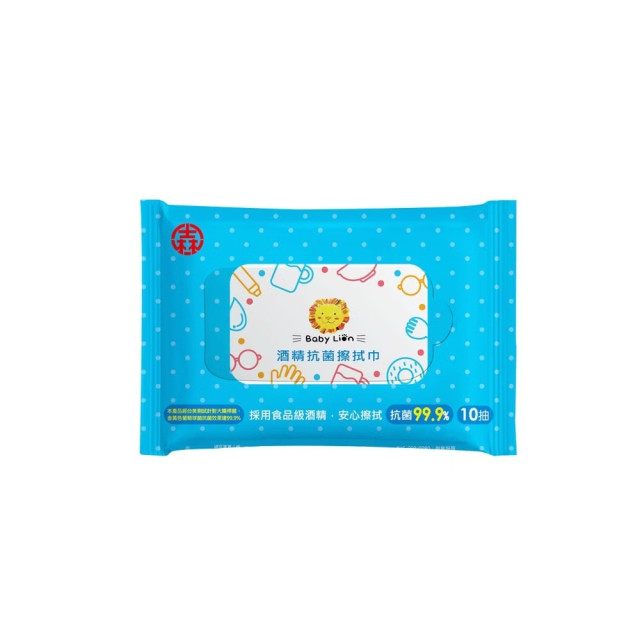 獅子寶寶 酒精擦拭巾箱購10抽*48包/箱