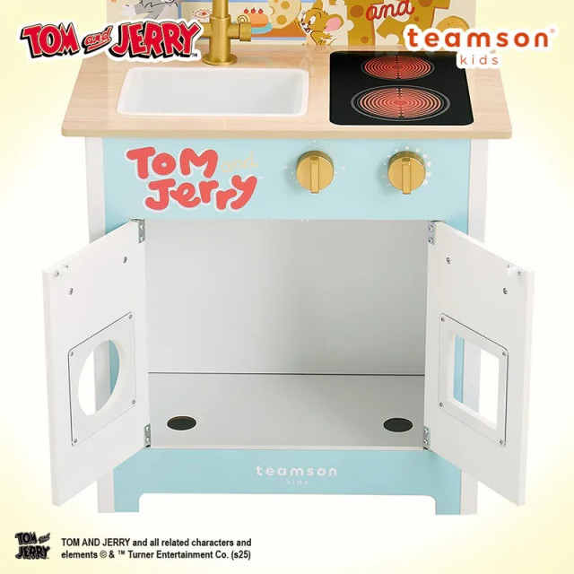 Teamson Tom and Jerry小廚師波爾多木製家家酒兒童廚房玩具