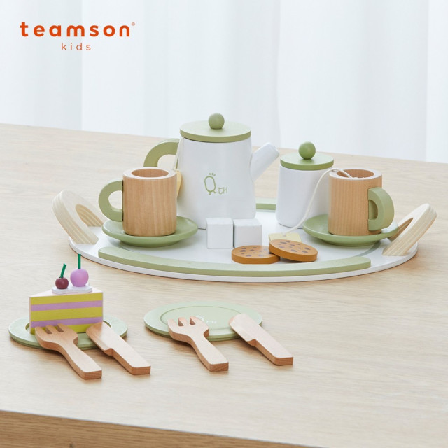 Teamson 木製玩具下午茶具20件套組