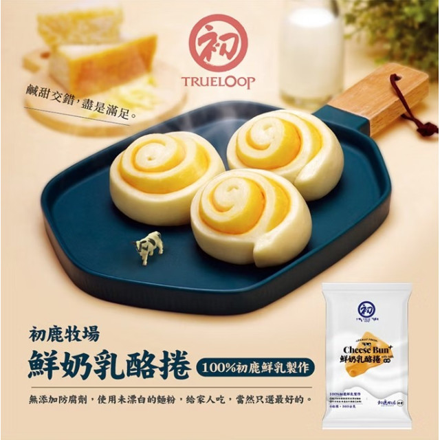 初鹿牧場 冷凍 鮮奶乳酪捲-6入/包