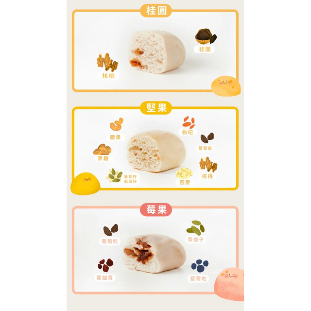 森森星球 綜合寶寶饅頭-溫潤果實系列200G/包