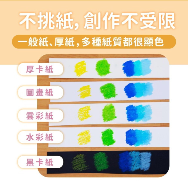 mamayo媽媽友 絲滑旋轉水蠟筆36色(附水彩筆)