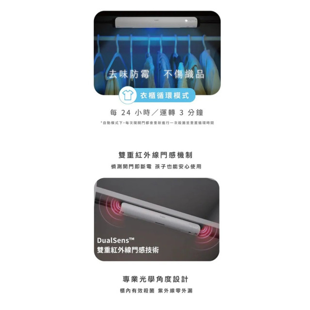 好日照 PuréWiser⁺™智能櫥櫃殺菌燈