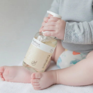 好日照 Purehous 燕麥親膚奶瓶食器清潔液2入組(壓瓶+補充罐)800ML